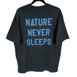 NEW Element Black Nature Never Sleeps Short Sleeve Graphic Tee Men’s Medium
